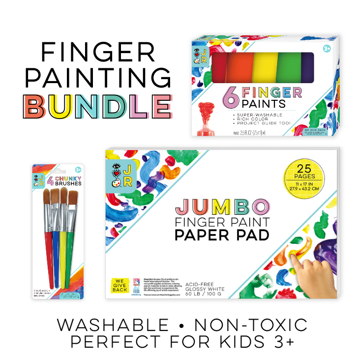 iHeart Art JR Jumbo Finger Paint Paper Pad - Teaching Toys and Books
