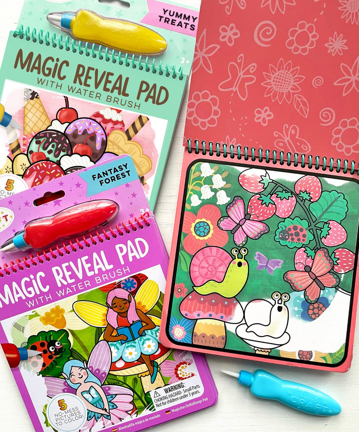 Magic Water Reveal Pads Butterfiles, Sweets & Fairies